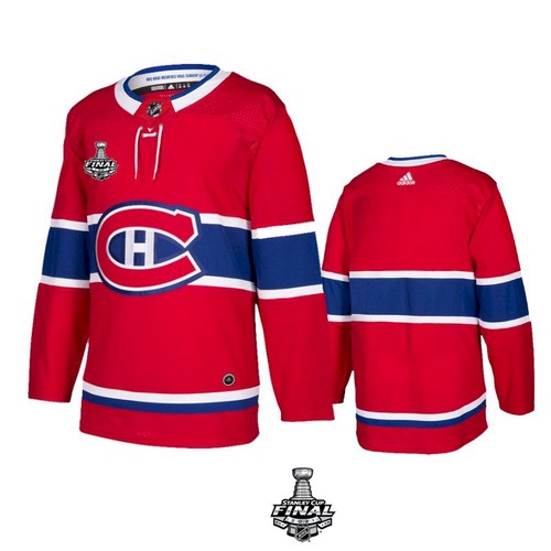 Men's Montreal Canadiens Blank 2021 Red Stanley Cup Final Stitched Jersey